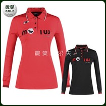  Special offer 2021 spring new Korean golf suit women lapel sports breathable long-sleeved T-shirt GOLF