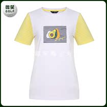  Korea special offer 2021 summer new round neck printed sports golf suit womens short-sleeved T-shirt GOLF
