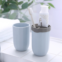 Travel Wash Cup for men and women Portable Travel Toiletries for Travel Packaged Toothbrush Cups Toothpaste Containing Boxes