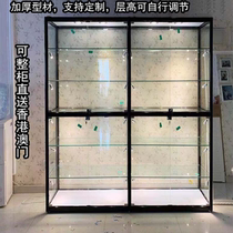 Shenzhen display cabinet Exhibition hall display cabinet Transparent glass Commercial hand-made sample certificate Gift toy Household vertical wall cabinet