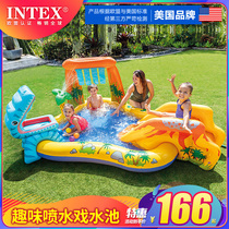 INTEX baby swimming pool water splash pool large inflatable ocean ball pool baby shade crawling sand pool
