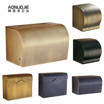 Antique European toilet carton straw carton tissue holder roll holder European waterproof tissue box toilet free of punching