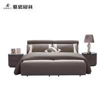 Mousse fabric bed Modern simple small apartment detachable and washable custom adjustable assembled shelf bed BCK1-093