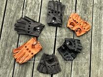 Spot Summer Men And Women Retro Punching Gloves Indikhale Motorcycle Rider Deer Leather Full Finger Locomotive