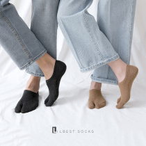 Couple socks men and women Summer cotton two fingers invisible socks clogs two toe boat Socks thin five finger socks