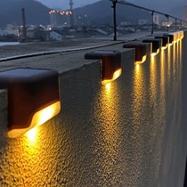 Buy seven free one outdoor solar railing lights corner lights stairway lights wall lights garden lights landscape rural decoration