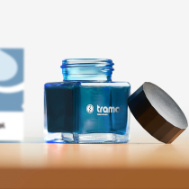 (Blue and purple color) tramol ink pen with non-carbon color ink does not block pen blue purple color