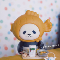 White Bear Department Store PlanetBear Snapback Fish Burn Panda Panpan Doll Cute Tide Play Hand Office Gift Spot