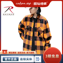Rothco Flannel Shirt Flannel fashion style sub-shirt warm thick male and female lovers jacket