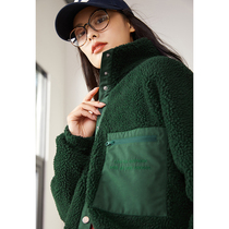 I07 WWT05086 Jasmine Collection Extreme sensory comfort warm grain fleece short jacket jacket autumn and winter women
