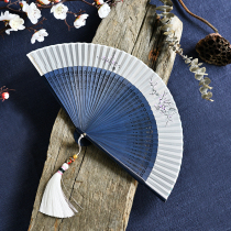 Chinese style folding fan women carry Chinese clothing cheongsam dance show send tassel fan set opening and closing smooth dancing dance fan
