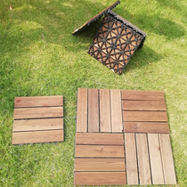Anti-corrosion wood floor outdoor terrace balcony floor laying carbonized wood board outdoor courtyard diy splicing