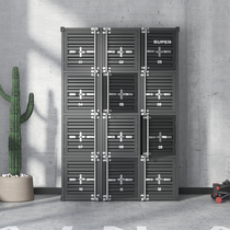 Locker with lock industrial wind six doors gym water cup cabinet color tin cabinet locker room staff locker