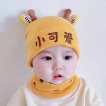 Baby hats autumn and winter Boys and Girls cute super cute knitted newborn wool hat winter foreign gas