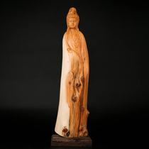 High about 51cm Cliff Park smiling Buddha with a two-tone material