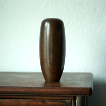 Japanese gold - crafted master well on the piece of bronze flower into the Ming