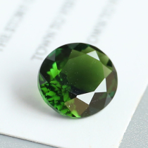 Missing price 2 09-carat bright green tourmaline ring surface oval bare stone beautiful and deep can be set ring pendant