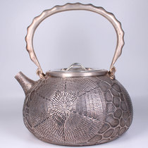 Silver pot with silver hand imitated the ancient silence boiled kettle tea with certificate fidelity
