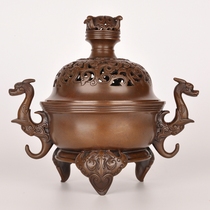 Chen Zhengsheng Master Chen Zheng - sheng non - genetic heritage of Suzhou Chocolate Furnace bronze furnace