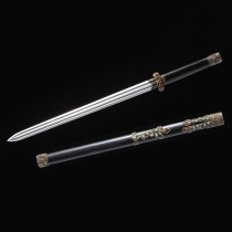 22 inch Tiger Qin sword (make old clothes black sandalwood double groove) Provincial master Ji Satoshi unopened