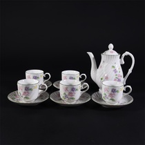 (Japan Reflux-Porcelain) European coffee cup pot holder 11 pieces of box collection ornaments Q5157