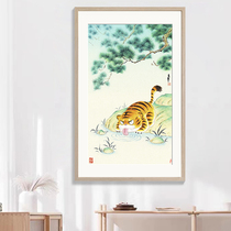 (photo-delivered picture frame) (Tigers drinking water picture) Drinking water Siyuan Jae-in tiger Good courtesy of the Year of the Tiger Series limited
