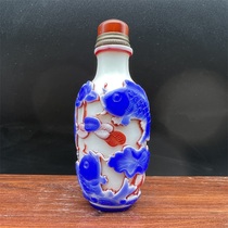 The Qianlong Overseas Reflux Cover machine engraving year over year with a snuff pot to play the collection