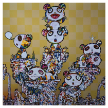 Poly recommends Takashi Murakamis Golden Panda Baby No 3 offset print spot