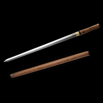 26 Inch Chicken Wings Wood swords (Horn Four Sides Pattern Steel Flower Pear Wood Horn Rivets) Unopened