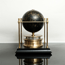 8 New] Swiss imhof Royal Geographical Society Globe Mechanical Clock G21011701
