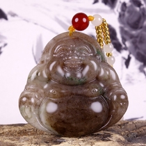 Deficit of the Deficit White Jade Buddhas Big Four Yualone Mountain Jade Fooplight Puzhao pendant hz00163