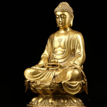 Sakyamuni Buddha bronze ornaments great compassion high about 31cm