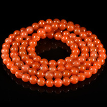 171 67G 10 5mm hydrating cherry red agate ball necklace beaded multi-Circle Bracelet string