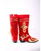 Ethnic Dance Performance Boots Stage Dance Performance Boots Tibetan Dance Shoes Dance Boots Minority Dance