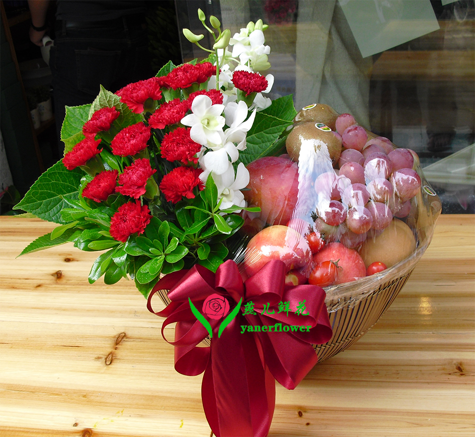 Visit flowers fruit basket Tongcheng express Business gift Hangzhou Shanghai Shenzhen Beijing Guangzhou National delivery