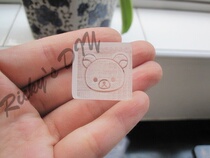 Lazy bear 2cm * 2cm acrylic soap chapter