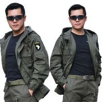 Spring and Autumn Winter Short Warm Men 101 Airborne Trench Coat Hood Shirt Plus Outdoor Cotton Coat
