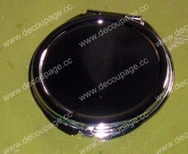 Butterfly Goubat decoupage collage special embryo body-stainless steel makeup mirror (small round)