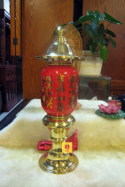 Buddha Hall lamp pure copper lamp Prajna heart lamp front lamp pure copper heart lamp Baojia lamp