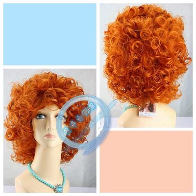 taobao agent Brave Legend Brave Merida Merida COSPLAY wig Numerical orange short hair