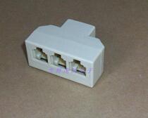Phone one in three out telephone adapter one point three head 2 core four head RJ11 gold plated needle