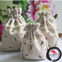 Bag cloth bag custom large cloth bag tea perfume jewelry storage spot coffee cherry