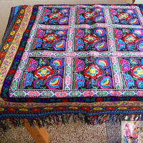 Yunnan Lijiang Dali hand-woven tablecloth Tibetan cloth Yunnan ethnic characteristics tablecloth cover towel tea table cloth