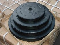 Full rubber film large hole hole barbell plate cast iron plating barbell dumbbell hand bell film photography rocker weight