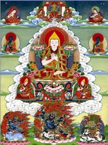 The portrait of the Buddha is attached to the portrait of the Buddha.