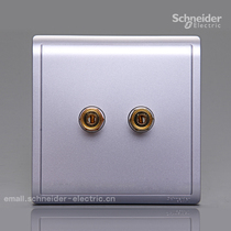 Schneider Pieno Fengshang single speaker connection seat unit audio socket (lavender Silver)