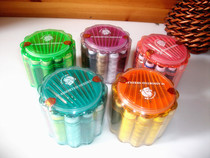 Old grandmother five-color vertical plastic sewing box 7100 a box of sewing bags