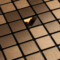 Eurostyle Metal Mosaic Tiles Aluminum Plastic Plate TV Background Wall Bar Bench Ktv Mirror Puzzle Flower Self-Stick