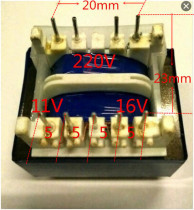 Beauty Water heater power transformer EI4120 4 5-pin 220V 11V 350mA 16 V40mA