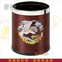 Round hotel room pattern lace room trash can toilet paper basket apartment indoor peel box